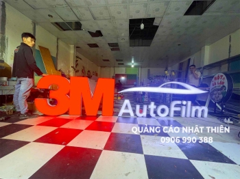 Chữ nổi mica có đèn